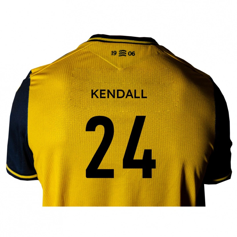 Danxen Dětské Charley Kendall #24 Žlutá Černá Daleko Hráčské Dresy 2025/26 Dres