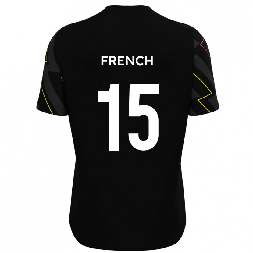 Danxen Dětské Tyler French #15 Černá Šedá Daleko Hráčské Dresy 2025/26 Dres