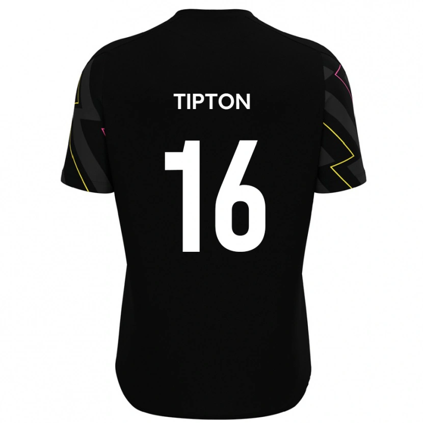 Danxen Dětské Ollie Tipton #16 Černá Šedá Daleko Hráčské Dresy 2025/26 Dres