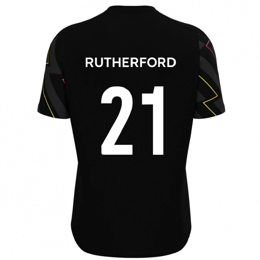 Danxen Dětské Oscar Rutherford #21 Černá Šedá Daleko Hráčské Dresy 2025/26 Dres
