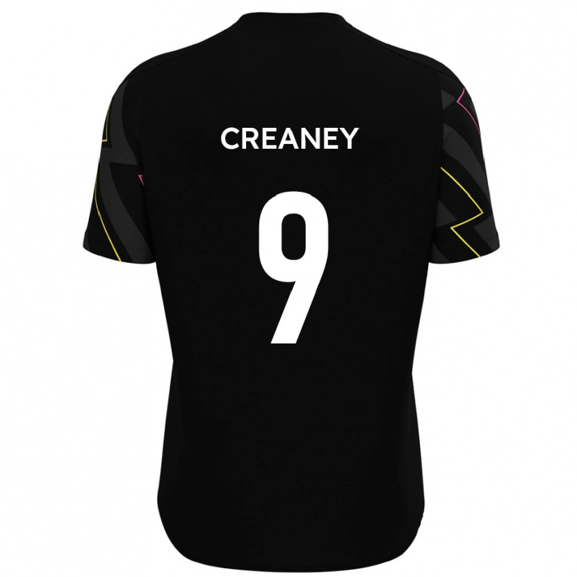 Danxen Dětské Dan Creaney #9 Černá Šedá Daleko Hráčské Dresy 2025/26 Dres