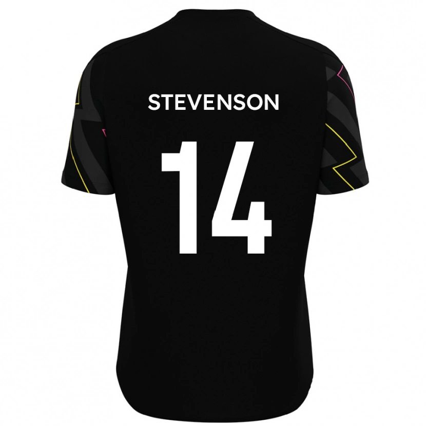 Danxen Dětské Bradley Stevenson #14 Černá Šedá Daleko Hráčské Dresy 2025/26 Dres