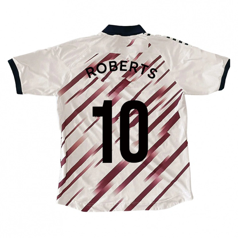Danxen Dětské Callum Roberts #10 Bílá Červená Daleko Hráčské Dresy 2025/26 Dres