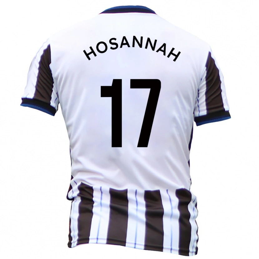 Danxen Dětské Bryce Hosannah #17 Bílá Černá Daleko Hráčské Dresy 2025/26 Dres