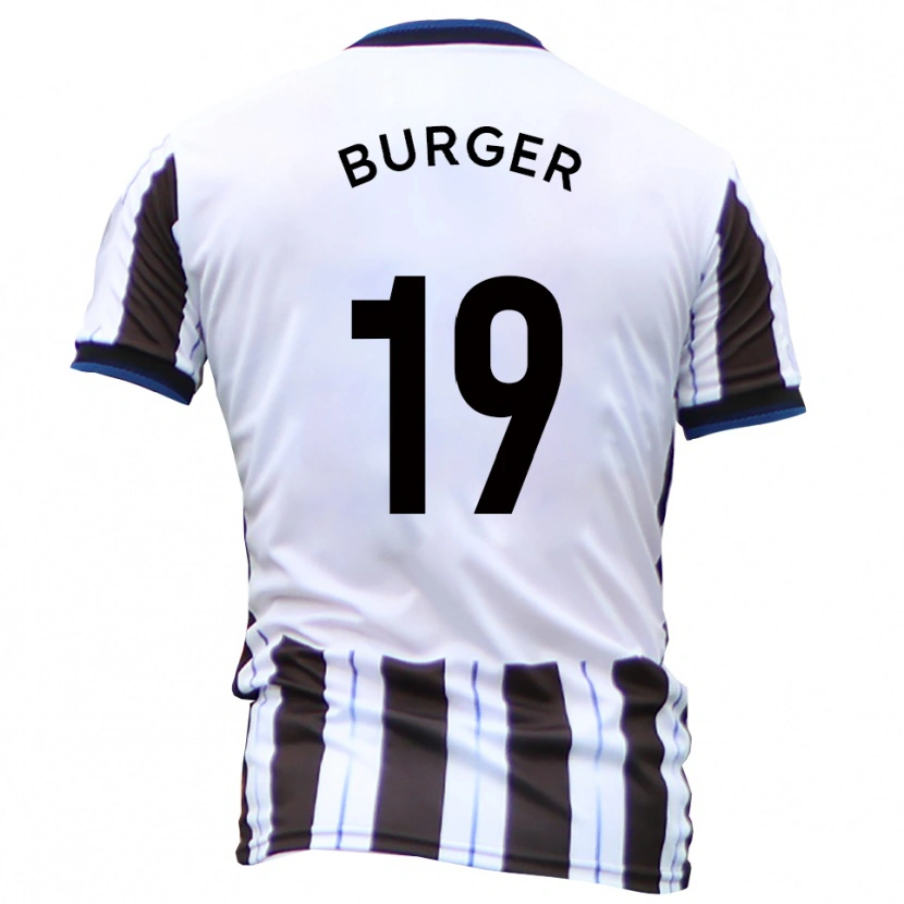 Danxen Dětské Jake Burger #19 Bílá Černá Daleko Hráčské Dresy 2025/26 Dres