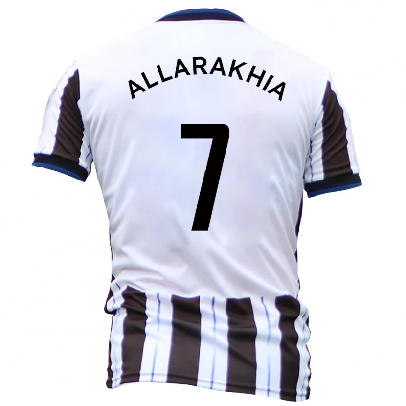 Danxen Dětské Tarryn Allarakhia #7 Bílá Černá Daleko Hráčské Dresy 2025/26 Dres