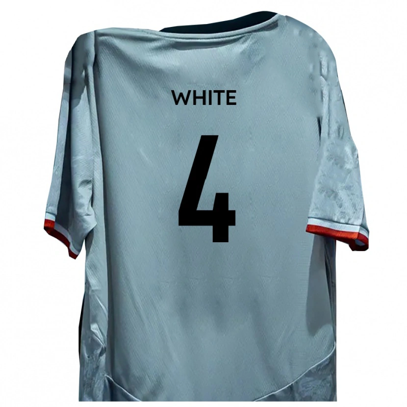 Danxen Dětské Tom White #4 Bílá Černá Daleko Hráčské Dresy 2025/26 Dres