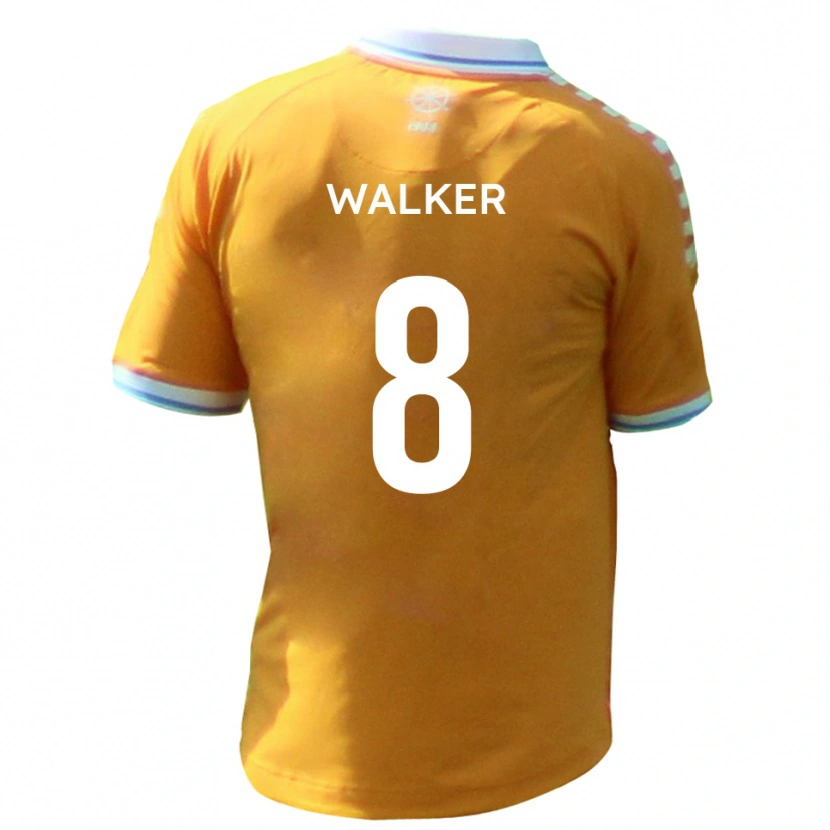 Danxen Dětské Brad Walker #8 Žlutá Modrá Daleko Hráčské Dresy 2025/26 Dres