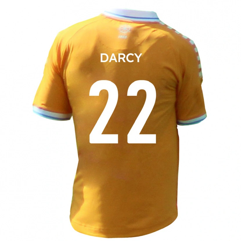 Danxen Dětské Campbell Darcy #22 Žlutá Modrá Daleko Hráčské Dresy 2025/26 Dres