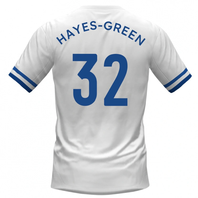 Danxen Dětské Charlie Hayes-Green #32 Bílá Modrá Daleko Hráčské Dresy 2025/26 Dres