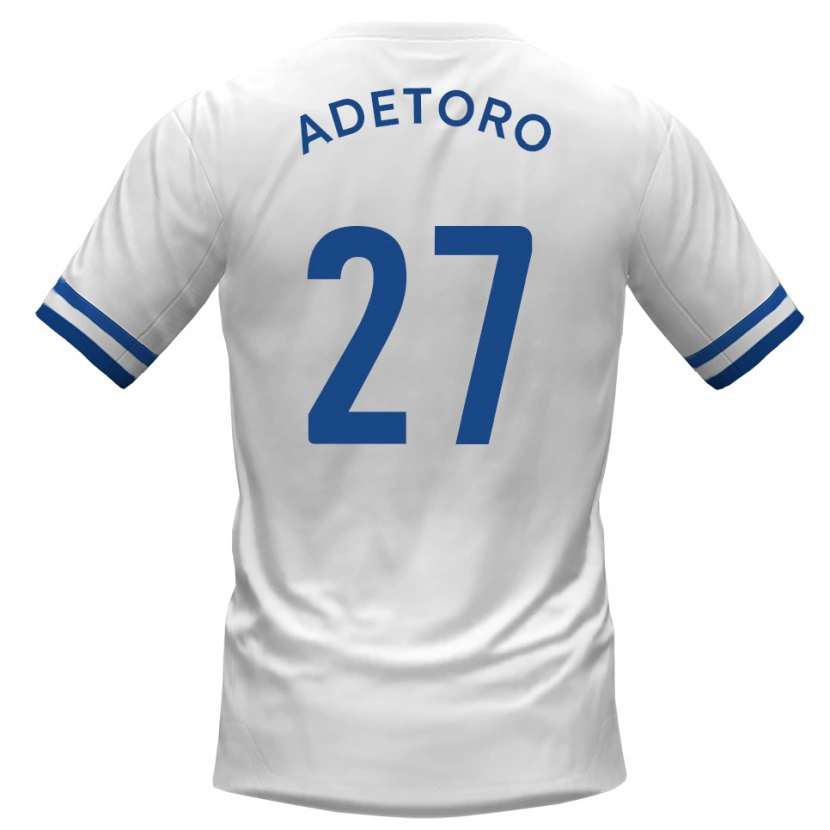 Danxen Dětské Adam Alimi-Adetoro #27 Bílá Modrá Daleko Hráčské Dresy 2025/26 Dres