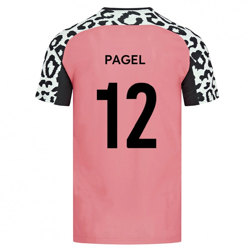 Danxen Dětské Fiachra Pagel #12 Růžová Černá Daleko Hráčské Dresy 2025/26 Dres