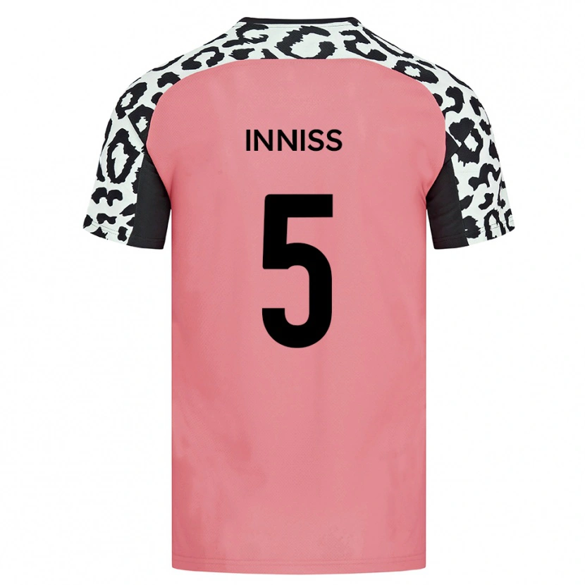 Danxen Dětské Ryan Inniss #5 Růžová Černá Daleko Hráčské Dresy 2025/26 Dres