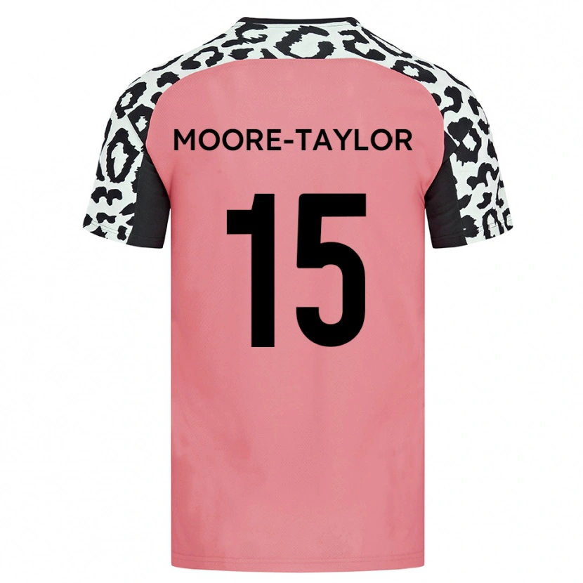 Danxen Dětské Jordan Moore-Taylor #15 Růžová Černá Daleko Hráčské Dresy 2025/26 Dres