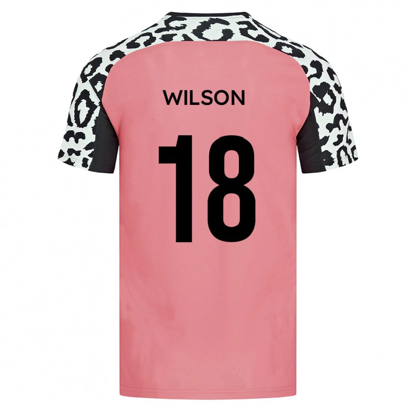 Danxen Dětské Kemall Wilson #18 Růžová Černá Daleko Hráčské Dresy 2025/26 Dres