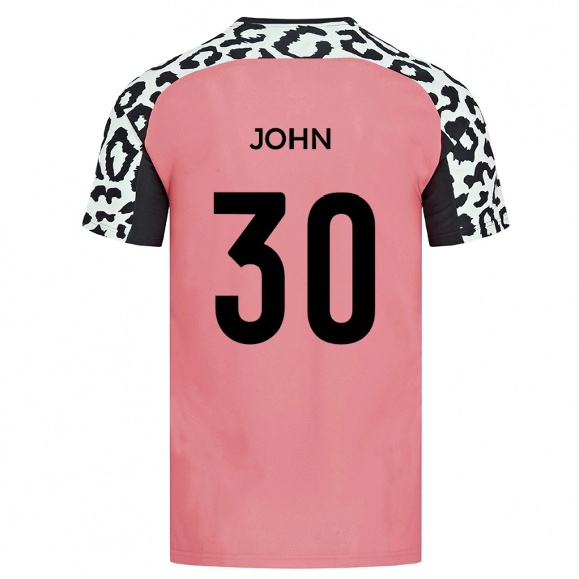 Danxen Dětské Dylan John #30 Růžová Černá Daleko Hráčské Dresy 2025/26 Dres