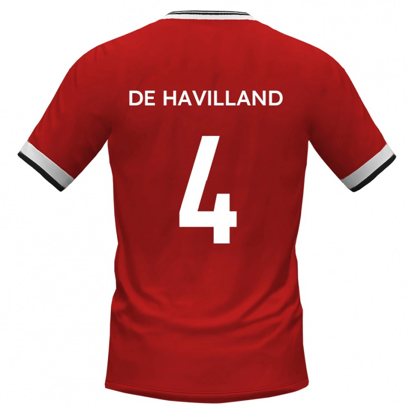Danxen Dětské Will De Havilland #4 Bílá Černá Daleko Hráčské Dresy 2025/26 Dres