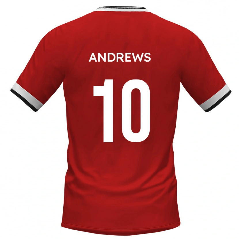 Danxen Dětské Corie Andrews #10 Bílá Černá Daleko Hráčské Dresy 2025/26 Dres