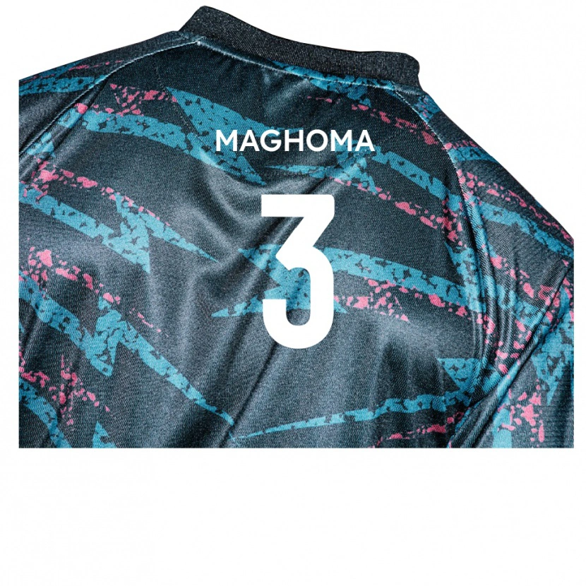 Danxen Dětské Christian Maghoma #3 Černá Tmavě Modrá Daleko Hráčské Dresy 2025/26 Dres
