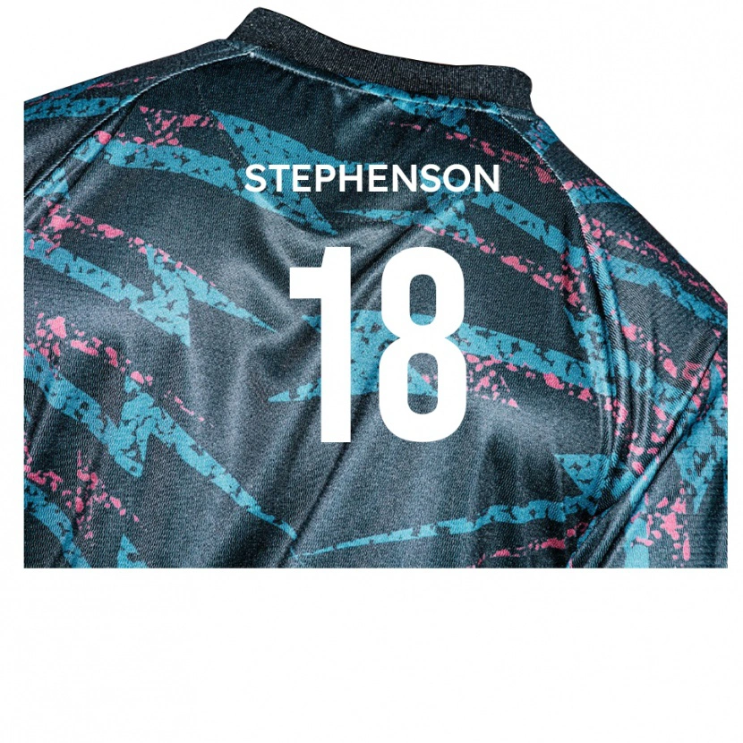 Danxen Dětské Dylan Stephenson #18 Černá Tmavě Modrá Daleko Hráčské Dresy 2025/26 Dres
