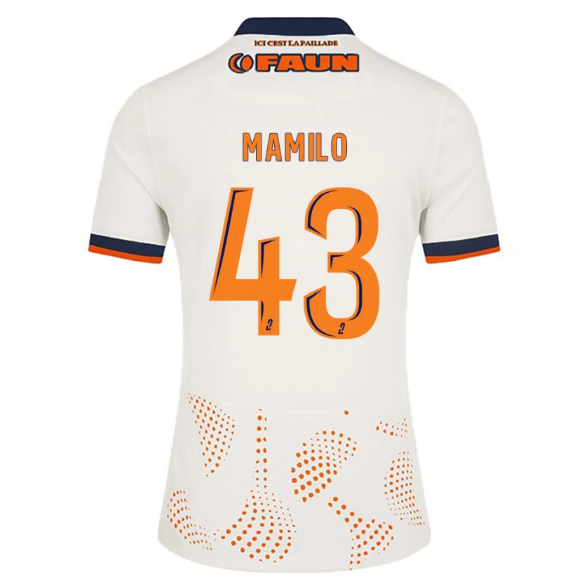 Danxen Dětské Craig Mamilo #43 Bílá Oranžová Daleko Hráčské Dresy 2025/26 Dres
