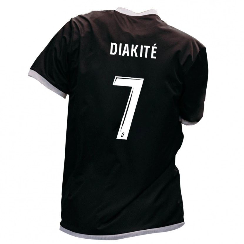 Danxen Dětské Lassina Diakité #7 Černá Zlatá Daleko Hráčské Dresy 2025/26 Dres
