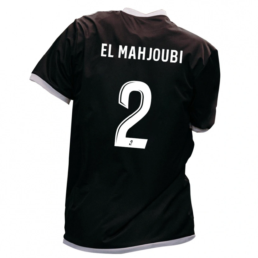Danxen Dětské Djibril El Mahjoubi #2 Černá Zlatá Daleko Hráčské Dresy 2025/26 Dres