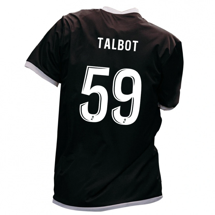 Danxen Dětské Nathan Talbot #59 Černá Zlatá Daleko Hráčské Dresy 2025/26 Dres