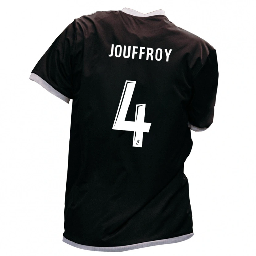 Danxen Dětské Robin Jouffroy #4 Černá Zlatá Daleko Hráčské Dresy 2025/26 Dres