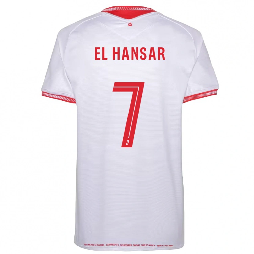 Danxen Dětské Chafik El Hansar #7 Černá Červená Daleko Hráčské Dresy 2025/26 Dres