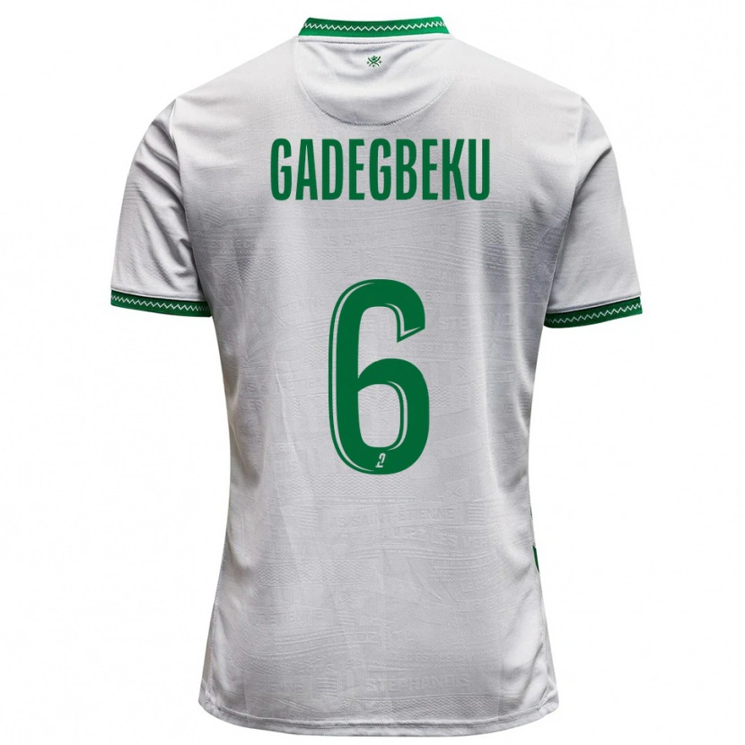 Danxen Dětské Luan Gadegbeku #6 Bílá Zelená Daleko Hráčské Dresy 2025/26 Dres