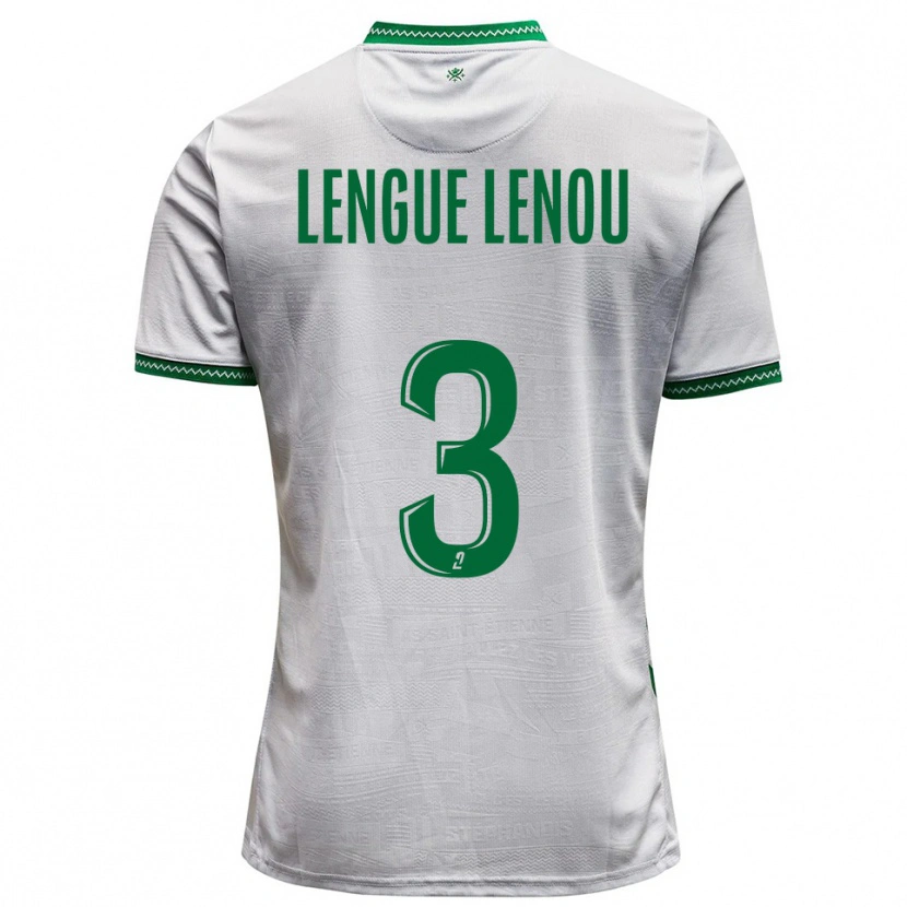 Danxen Dětské Maxime Lengue Lenou #3 Bílá Zelená Daleko Hráčské Dresy 2025/26 Dres