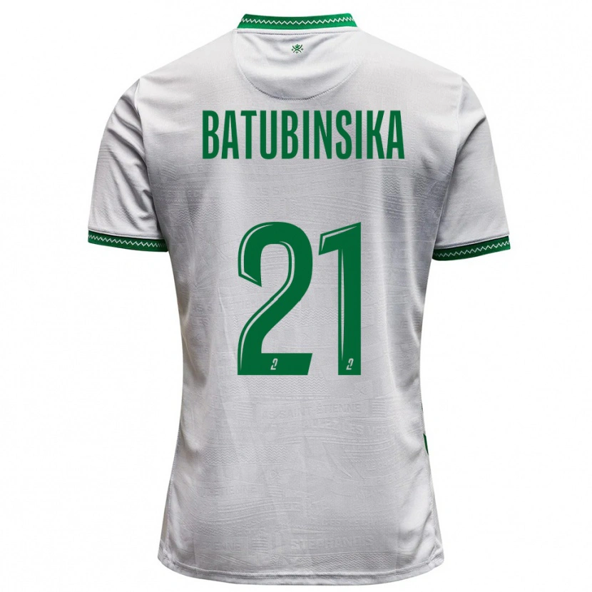 Danxen Dětské Dylan Batubinsika #21 Bílá Zelená Daleko Hráčské Dresy 2025/26 Dres