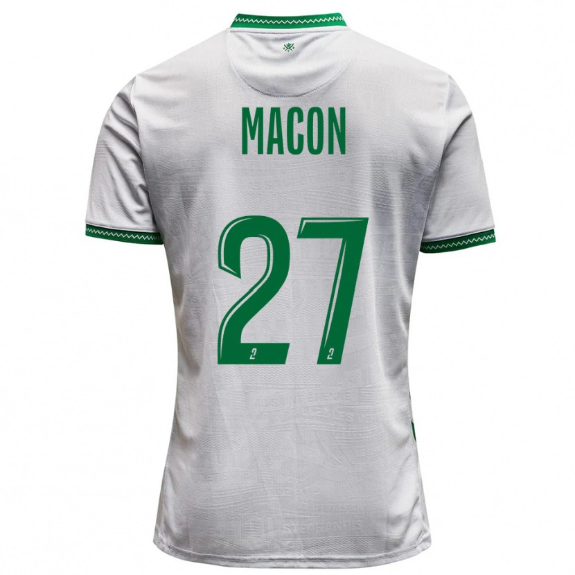 Danxen Dětské Yvann Maçon #27 Bílá Zelená Daleko Hráčské Dresy 2025/26 Dres