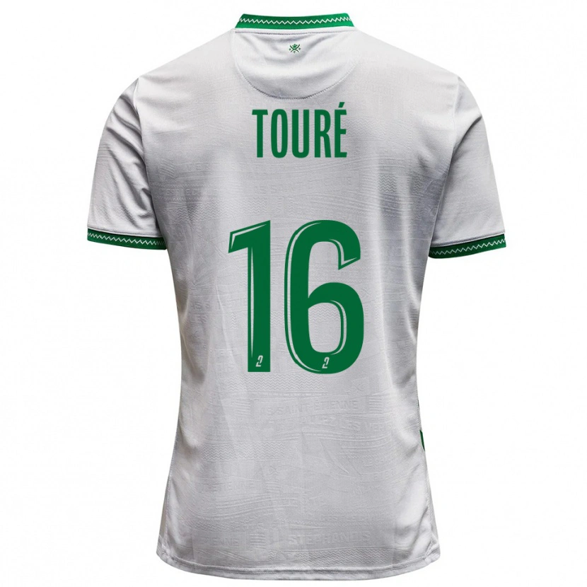 Danxen Dětské Issiaka Touré #16 Bílá Zelená Daleko Hráčské Dresy 2025/26 Dres