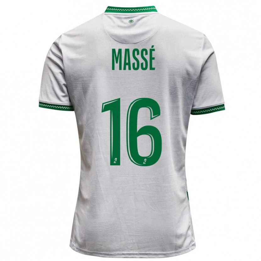 Danxen Dětské Maël Massé #16 Bílá Zelená Daleko Hráčské Dresy 2025/26 Dres