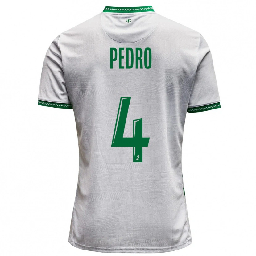 Danxen Dětské Kévin Pedro #4 Bílá Zelená Daleko Hráčské Dresy 2025/26 Dres