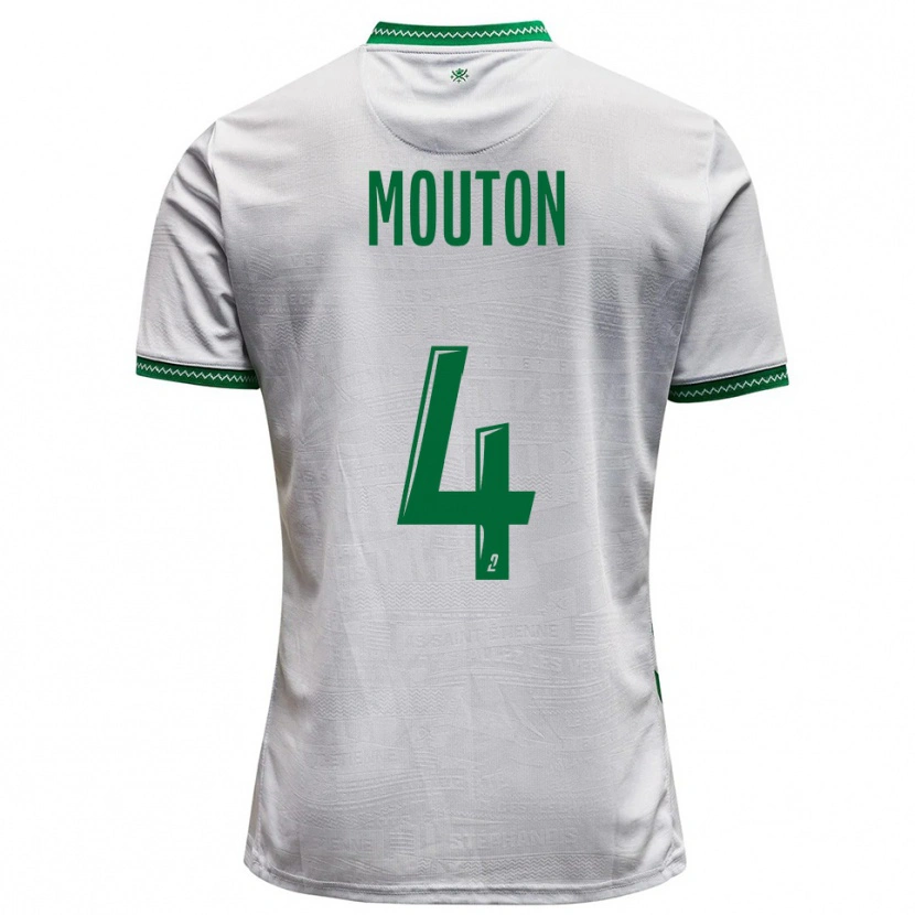 Danxen Dětské Nathan Mouton #4 Bílá Zelená Daleko Hráčské Dresy 2025/26 Dres