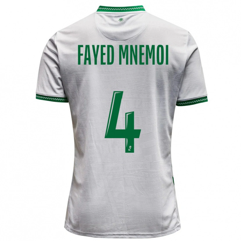 Danxen Dětské El Fayed Mnemoi #4 Bílá Zelená Daleko Hráčské Dresy 2025/26 Dres