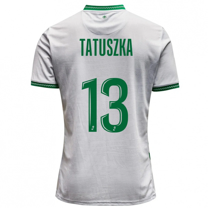 Danxen Dětské Maxence Tatuszka #13 Bílá Zelená Daleko Hráčské Dresy 2025/26 Dres