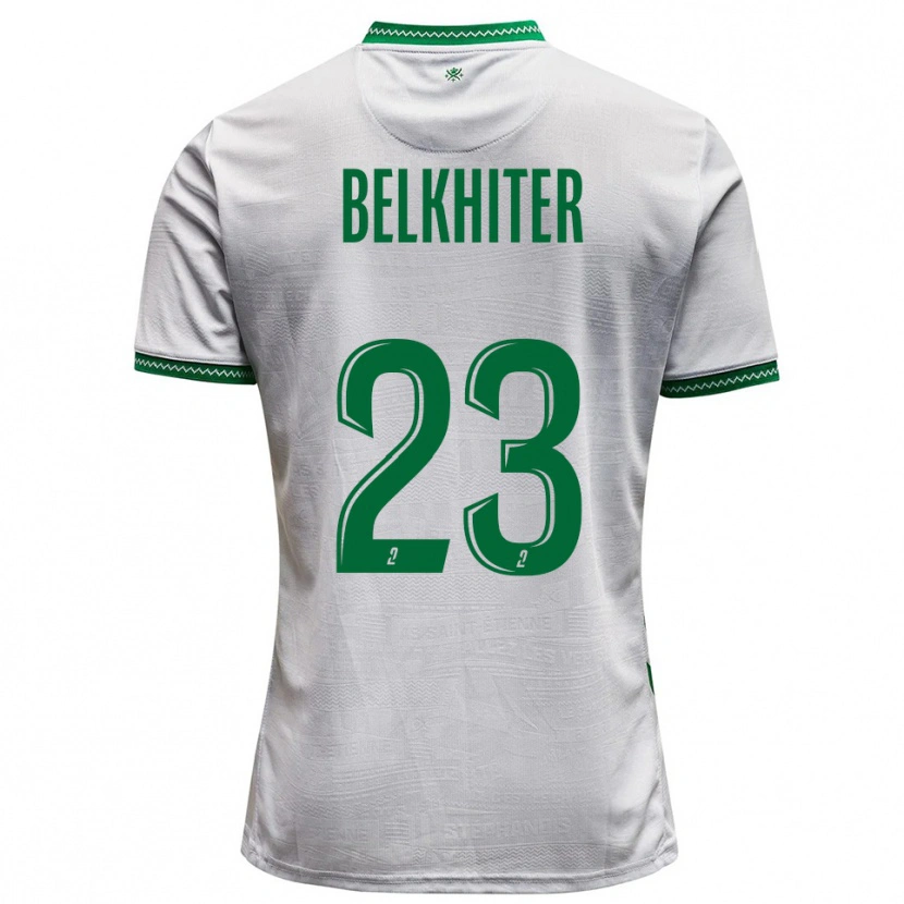 Danxen Dětské Morgane Belkhiter #23 Bílá Zelená Daleko Hráčské Dresy 2025/26 Dres