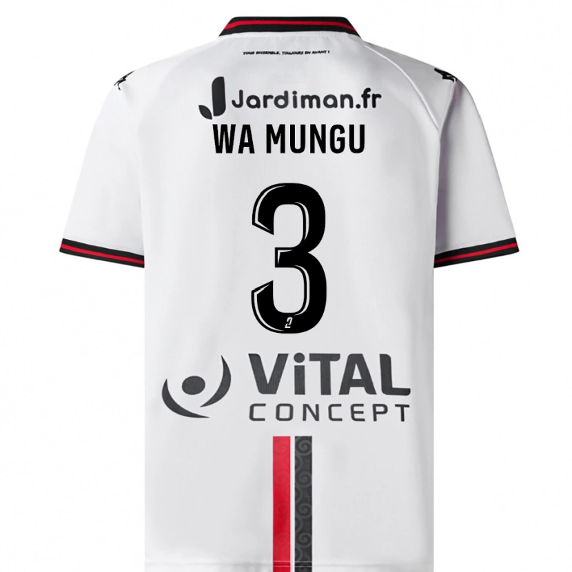Danxen Dětské Vimoj Muntu Wa Mungu #3 Bílá Červená Daleko Hráčské Dresy 2025/26 Dres