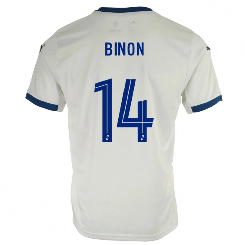 Danxen Dětské Théo Binon #14 Bílá Modrá Daleko Hráčské Dresy 2025/26 Dres
