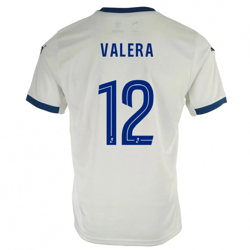 Danxen Dětské Louis Valera #12 Bílá Modrá Daleko Hráčské Dresy 2025/26 Dres