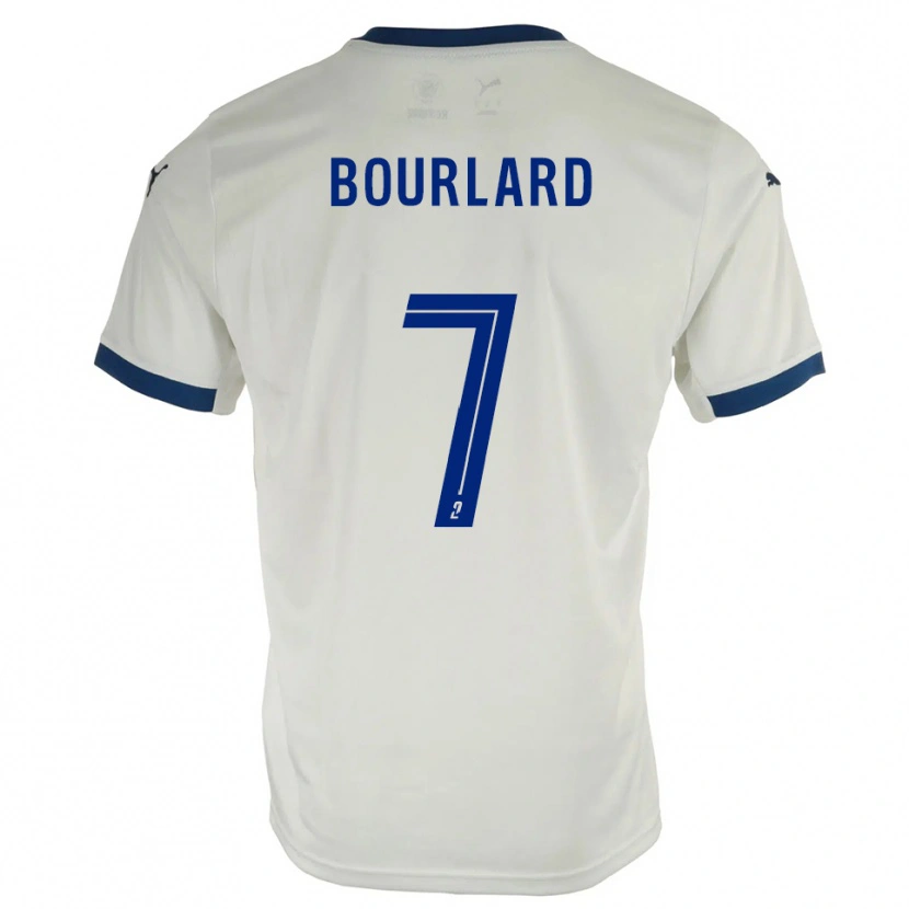 Danxen Dětské Liam Bourlard #7 Bílá Modrá Daleko Hráčské Dresy 2025/26 Dres