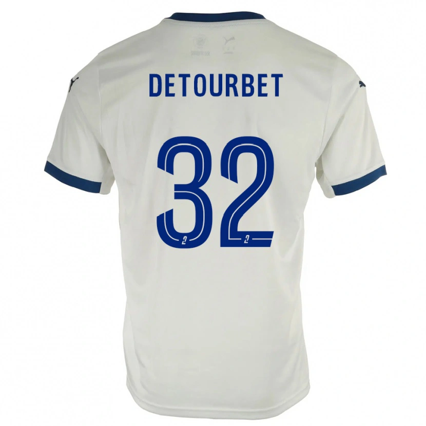 Danxen Dětské Mathys Detourbet #32 Bílá Modrá Daleko Hráčské Dresy 2025/26 Dres