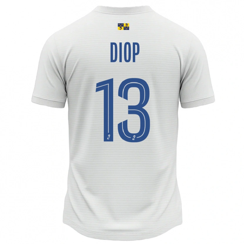 Danxen Dětské Mamadou Diop #13 Bílá Modrá Daleko Hráčské Dresy 2025/26 Dres