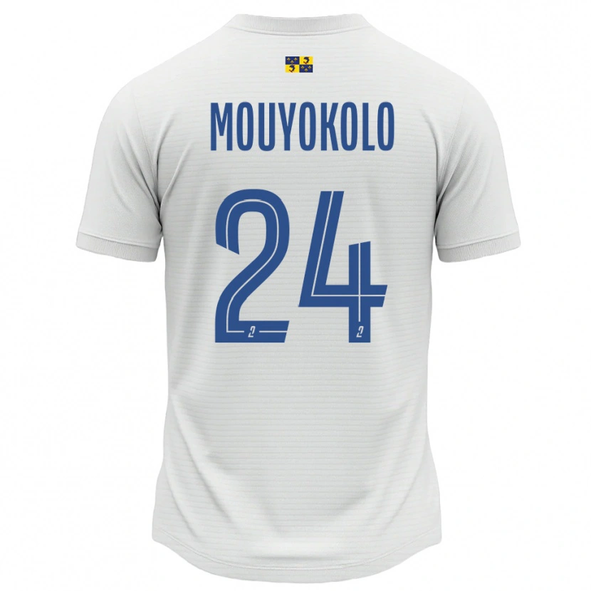 Danxen Dětské Loris Mouyokolo #24 Bílá Modrá Daleko Hráčské Dresy 2025/26 Dres