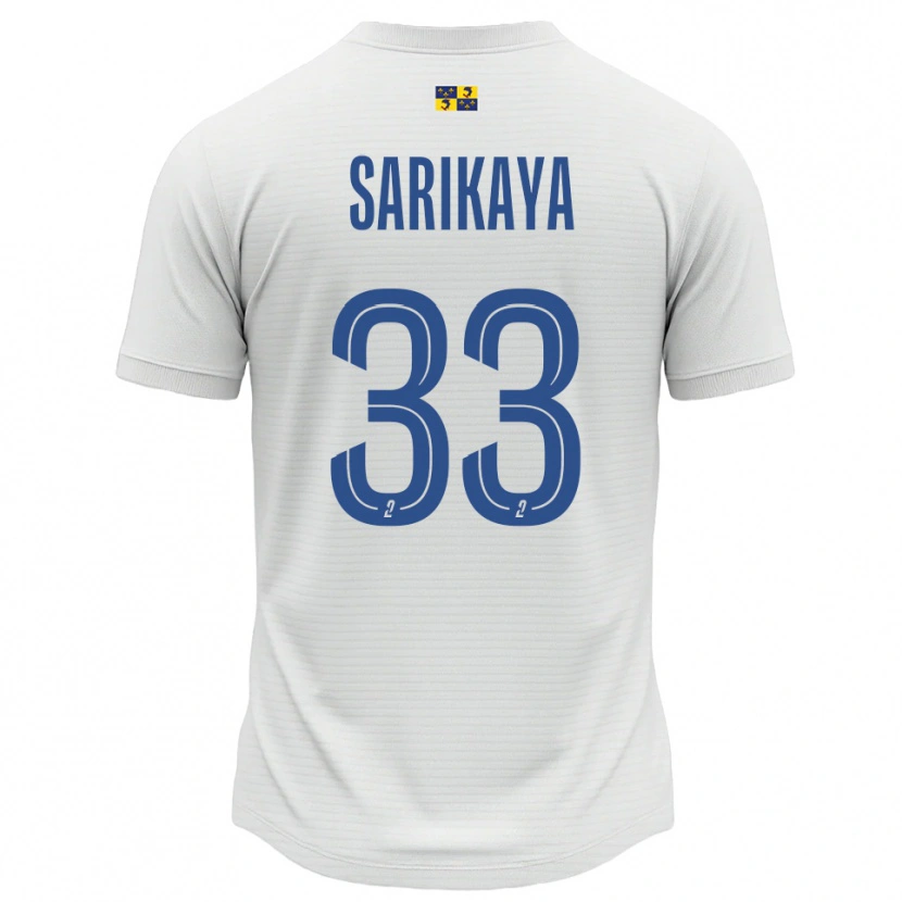Danxen Dětské Efe Sarıkaya #33 Bílá Modrá Daleko Hráčské Dresy 2025/26 Dres