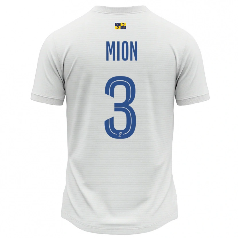 Danxen Dětské Mathieu Mion #3 Bílá Modrá Daleko Hráčské Dresy 2025/26 Dres